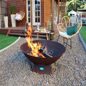 Customizable Laser Cut Metal Fire Pits Round Wood Fire Pit OEM ODM