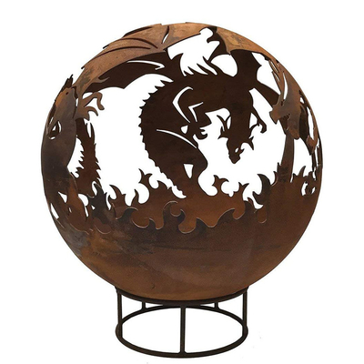 Distinctive Corten Steel Rusty Metal Heater Fire Pit 5mm Thickness