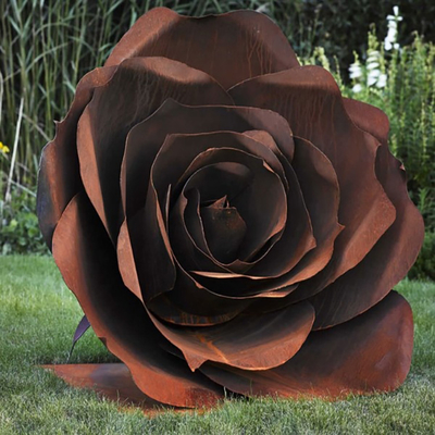 3mm Thickness Unique Corten Steel Sculpture Metal Yard Art Sculpture