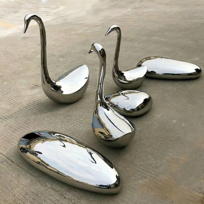 Animal Theme Mirrored Stainless Steel Sculpture 2m Outdoor Decor