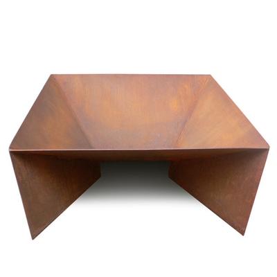 New Design Corten Steel Metal Pattern Folding Fire Pit
