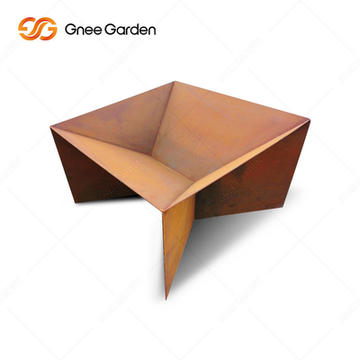 New Design Rusty Corten Steel Metal Camping Barbecue Fire Pit