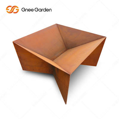 New Design Rusty Corten Steel Metal Camping Barbecue Fire Pit