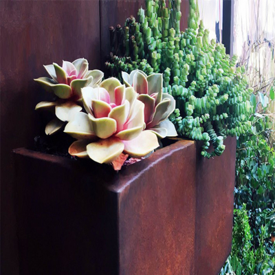 New Tactical Outdoor Corten Steel Planter Window Box Corten Flower Pots