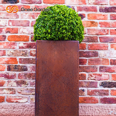Rust Metal Hanging Wall Planter Corten Steel Flower Box