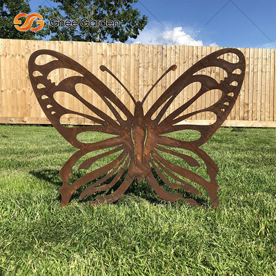Garden Art Landscape Corten Steel Ornaments Laser Cut Metal Animal Pattern Decorations