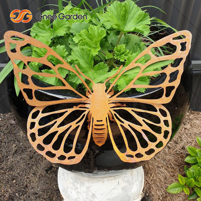 Garden Art Landscape Corten Steel Ornaments Laser Cut Metal Animal Pattern Decorations