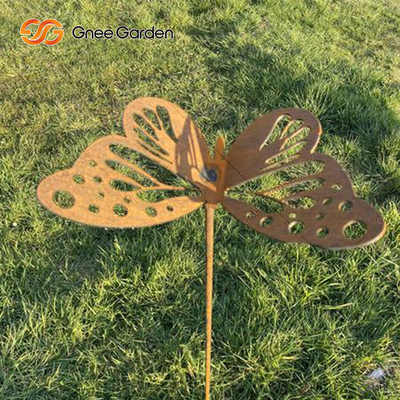 Garden Art Landscape Corten Steel Ornaments Laser Cut Metal Animal Pattern Decorations