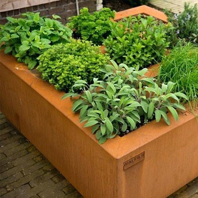 Metal Series Planter Weathering Steel Planter Box Corten Steel Planter Pot