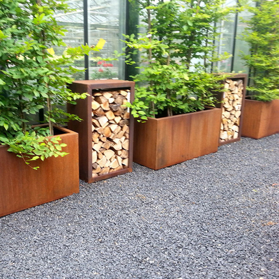 Metal Series Planter Weathering Steel Planter Box Corten Steel Planter Pot