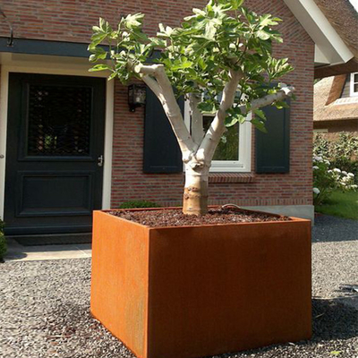 Garden Corten Steel Span Large Planter Box Rusted Weathering Steel for Farmhouse