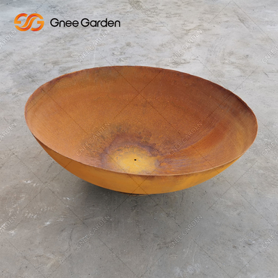 Wood Burning Metal Fire Bowl Outdoor Corten Steel Fire Pits