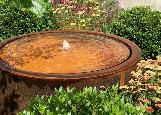 Custom Corten Steel Waterfall Water Fountain Metal Water Features