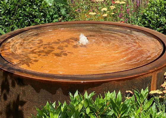 Modern Design Outdoor Indoor Garden Art Corten Steel Water Fountains With Pumps