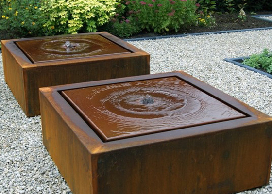 Metal Garden Water Fountains Decorative Outdoor Sculpture Water Features