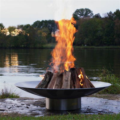 Customized Weathering Steel Charcoal Burning Fire Pit For Camping