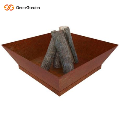 Weathering Steel  3mm Garden Bonfire Feuerschale For Outdoor Warming