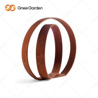 Large Outdoor 175cm  Modern Corten Steel Sculpture Artwork With  Smooth Curves