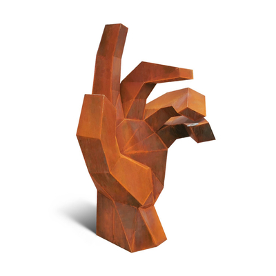 175cm  Rusty Metal Garden Ornaments Corten Steel Sculpture For Park Decoration