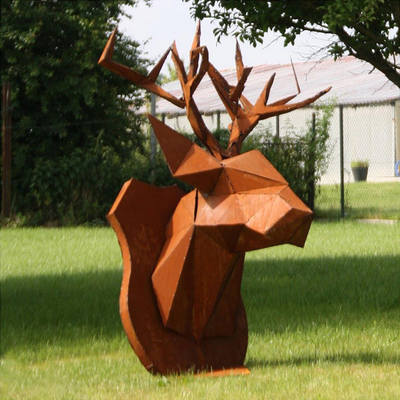 SGS TUV  Modern Corten Outdoor Bronze Statues Bronze Yard Statues 175cm