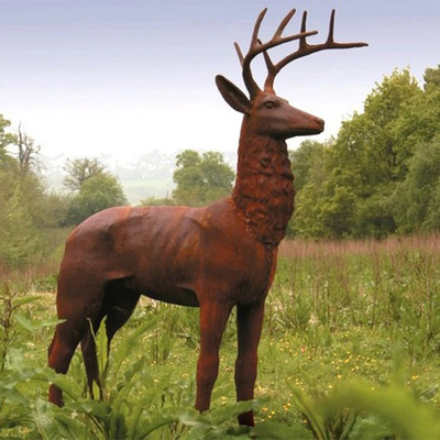 SGS TUV  Modern Corten Outdoor Bronze Statues Bronze Yard Statues 175cm