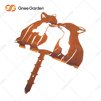 Custom Painted Corten Steel Garden Art Sculpture  Wear Resisting