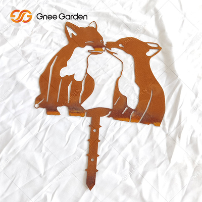 Custom Painted Corten Steel Garden Art Sculpture  Wear Resisting
