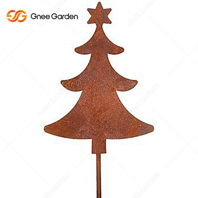 Customization Metal Garden Ornaments Laser Cut Corten Steel Signs  Wear Resisting
