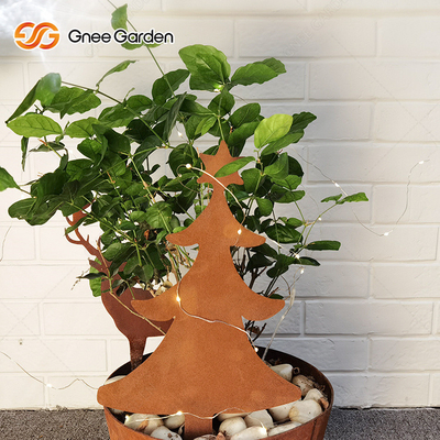 Customization Metal Garden Ornaments Laser Cut Corten Steel Signs  Wear Resisting