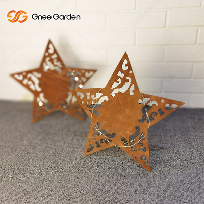 Customizable ASTM Corten Steel Metal Garden Ornaments Laser Cutting Crafts