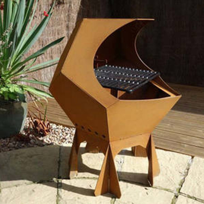 Corten Steel Outdoor Cooking Grills European Bbq Grill Weather Resistance