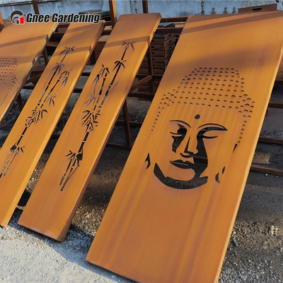 SGS Modern Decorative Metal Garden Products Laser Cut Corten Steel Panels