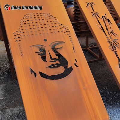 SGS Modern Decorative Metal Garden Products Laser Cut Corten Steel Panels