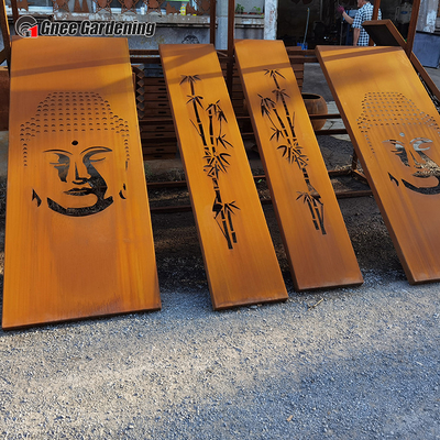 SGS Modern Decorative Metal Garden Products Laser Cut Corten Steel Panels