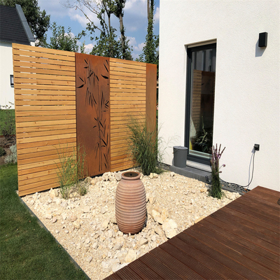 OEM Decorative Corten Steel Screens Excellent Durability Toughness