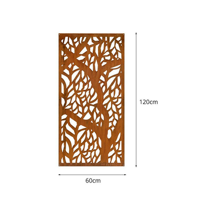 Customization Metal Garden Products Corten Steel Decorative Screen High Strength