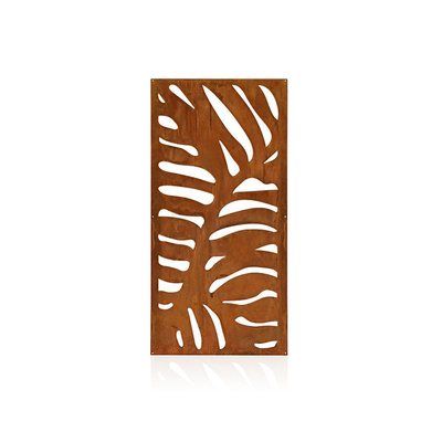 Weathering Steel Metal Garden Privacy Screen Room Partition 3mm Thickness