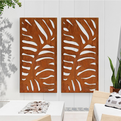 High Grade Home Decoration Corten Steel  Screen Panels Indoors Outdoors