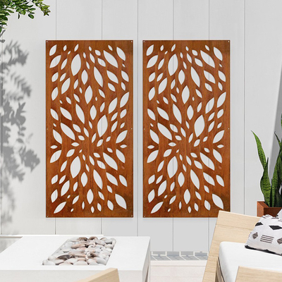 Art Decorative Metal Garden Products Corten Steel Privacy Panels Weather Proof
