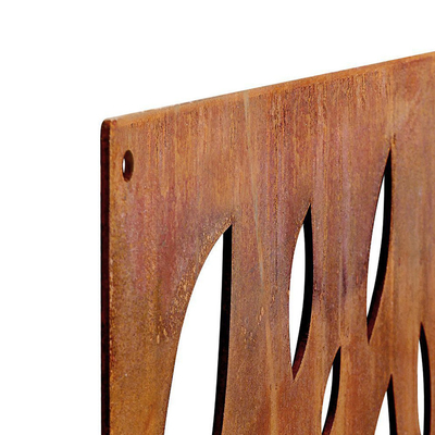 Art Decorative Metal Garden Products Corten Steel Privacy Panels Weather Proof