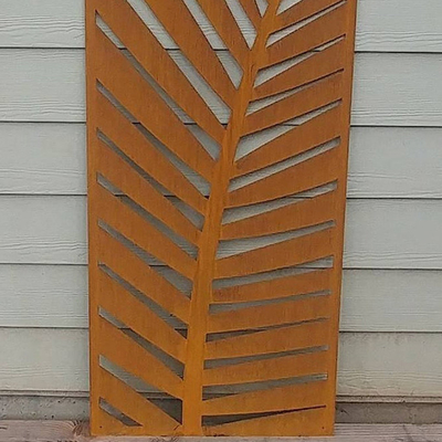 Exterior Decor Custom Made Corten Steel Garden Screens 2.5mm Thick