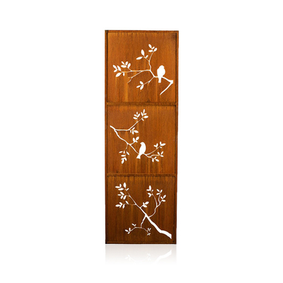Outdoor Corten Steel Decorative Screens Divider Panels Pre Rusted