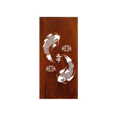 Outdoor Corten Steel Decorative Screens Divider Panels Pre Rusted