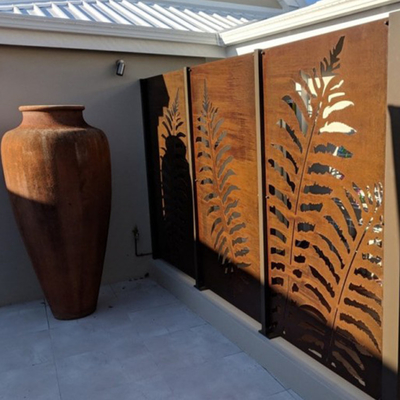 Corten Steel Screen Panels Rusty Decorative Metal Garden Products OEM ODM