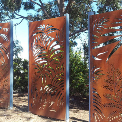Corten Steel Screen Panels Rusty Decorative Metal Garden Products OEM ODM