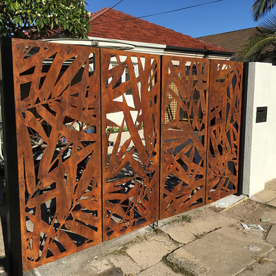 Garden Decorative Corten Steel Privacy Panels Environmental Friendly