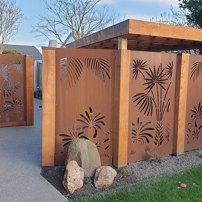 Garden Decorative Corten Steel Privacy Panels Environmental Friendly