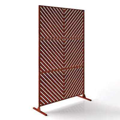 Customizable Corten Steel Garden Screen Partition Wall Prerusted
