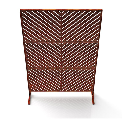 Customizable Corten Steel Garden Screen Partition Wall Prerusted