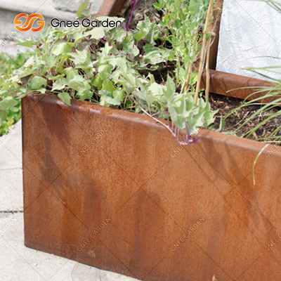 Simple Design Small Base Outdoor Metal Planter Antique Plant Pot 30cm 40cm